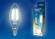 Лампа светодиодная диммируемая Uniel Air Е14 5W 3000K прозрачная LED-C35-5W/WW/E14/CL/DIM GLA01TR картон (UL-00002860)
