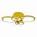 Потолочная светодиодная люстра с ПДУ iLedex Ring A001/4 Желтый