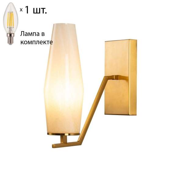 Бра с лампочкой Favourite Figuris 2872-1W+Lamps E14 Свеча