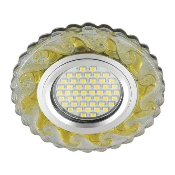 Встраиваемый светильник с подсветкой Fametto Luciole DLS-L139 Gu5.3 Glassy/Gold UL-00003872