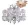 Подвесная люстра Crystal Lux с лампочками Princess SP10+5+Lamps E14 Свеча