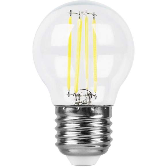 Фламентная светодиодная лампа E27 9W 4000К (белый) G45 LB-509 Feron (38004)