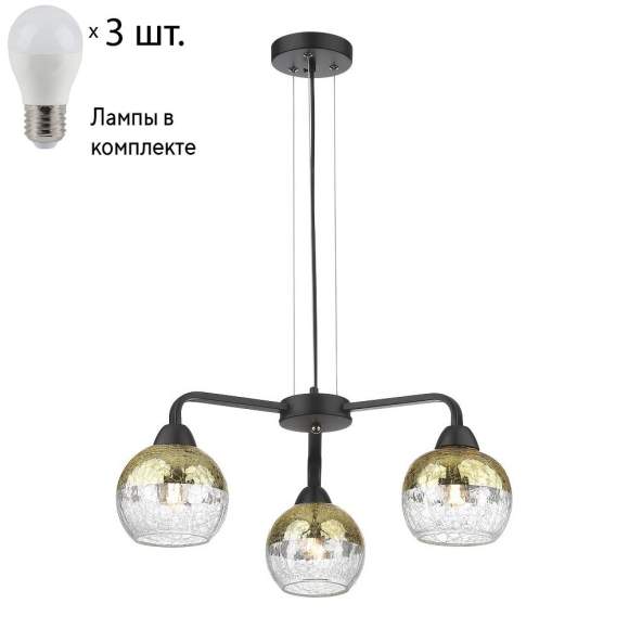 Подвесная люстра с лампочками Velante 238-023-03+Lamps E27 P45