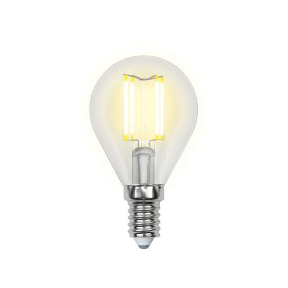 Филаментная светодиодная лампа E14 7,5W 4000K (белый) Air Uniel LED-G45-7.5W-NW-E14-CL GLA01TR (UL-00003254)