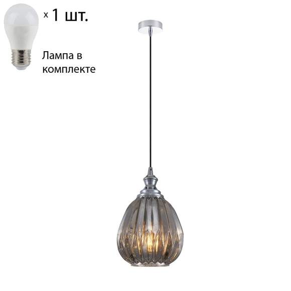 Подвесной светильник с лампочкой Favourite Corruga 2189-1P+Lamps E27 P45