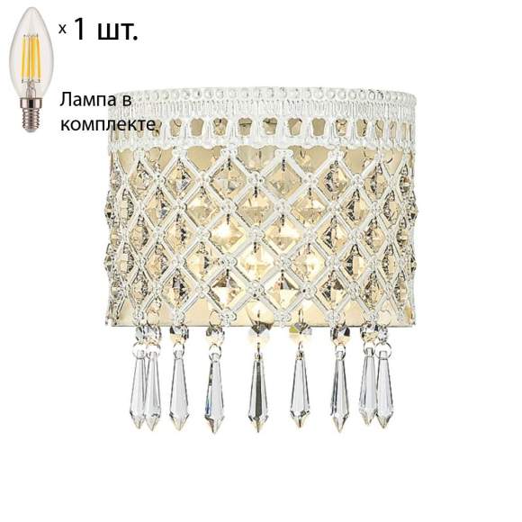 Бра с лампочкой Favourite Rabat 1578-1W+Lamps E14 Свеча