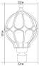 Садово-парковый светильник на столб Версаль Feron PL3703 (11360)