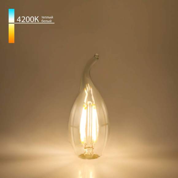 Филаментная светодиодная лампа ''Свеча на ветру'' E14 7W 4200K (белый) Elektrostandard BLE1417 (a049139)