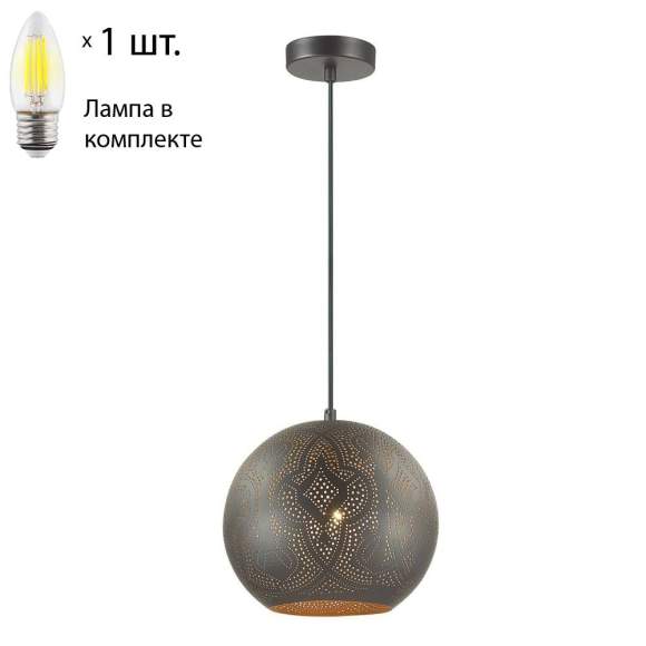 Подвесной светильник Favourite Turnover с лампочкой 1947-1P+Lamps E27 Свеча
