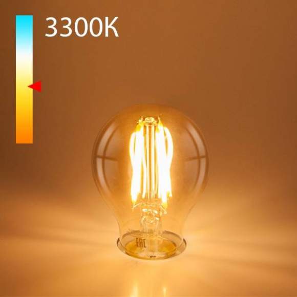 Филаментная светодиодная лампа E27 12W 3300K (теплый)  А60 BLE2710 Elektrostandard (a048345)