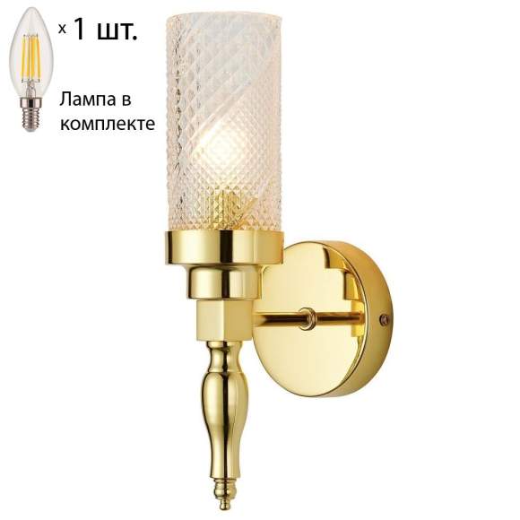 Бра с лампочкой Favourite Anima 2812-1W+Lamps E14 Свеча