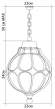 Садово-парковый подвесной светильник Версаль Feron PL3805 (11370)