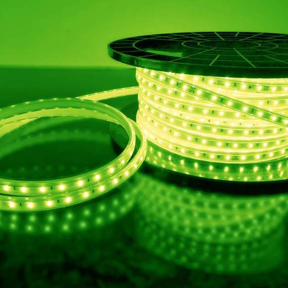 50м. Комплект светодиодной ленты зеленого цвета 2835, 220V, 4,8W, 60LED/m, IP65 Elektrostandard LS004 (a044276)