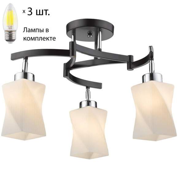 Подвесная люстра с лампочками Velante 271-127-03+Lamps E27 Свеча