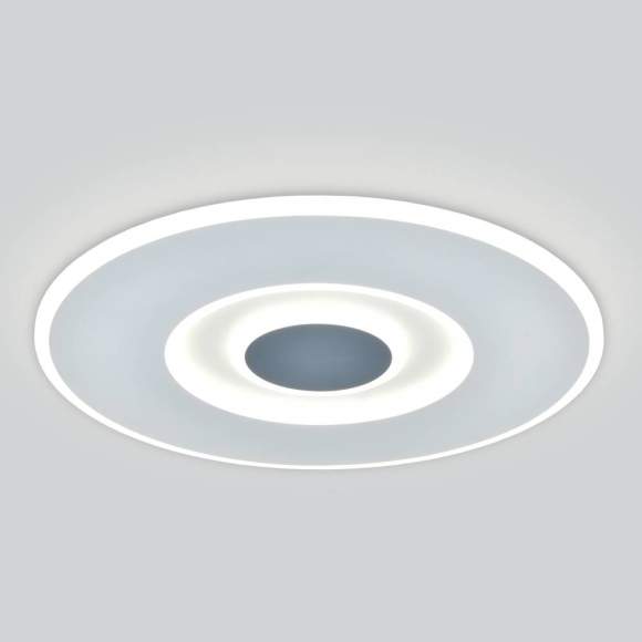 Потолочный светодиодный светильник с пультом д/у Евросвет Just 90219/1 белый/ серый (a047501)