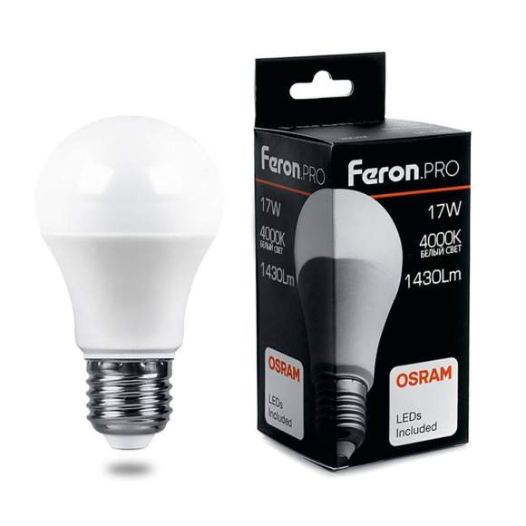 Светодиодная лампа E27 17W 4000К (белый) LB-1017 Feron (38039)