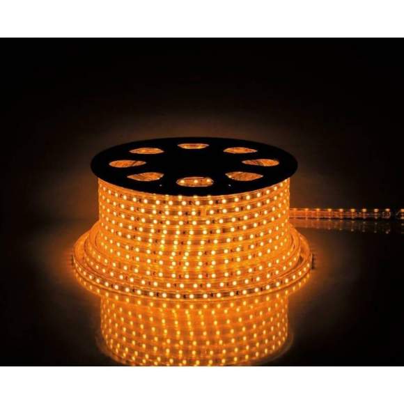 100м. Комплект светодиодной ленты желтого цвета 2835, 4,4W, 220V, 60LED/m, IP65 LS704 Feron (26240)