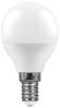 Светодиодная лампа E14 9W 4000K (белый) G45 LB-550 Feron (25802)