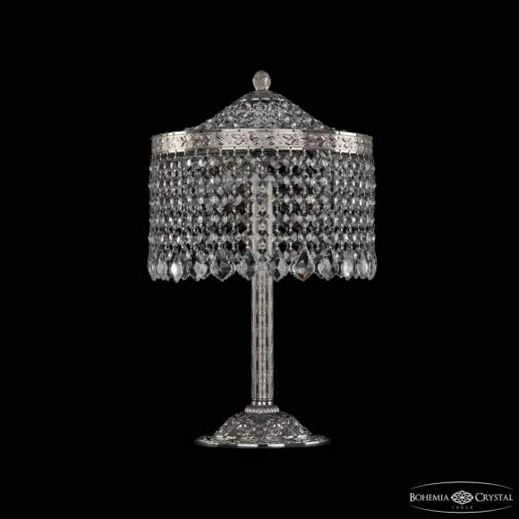 Настольная лампа Bohemia Ivele Crystal 19201L6/25IV Ni Leafs