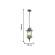 Уличный светильник с лампочкой Favourite Leyro 1496-1P+Lamps Е27 Свеча