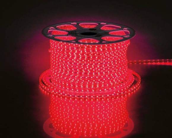 100м. Комплект светодиодной ленты красного цвета 2835, 4,4W, 220V, 60LED/m, IP65 Feron S704 (26239 )