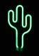Садовый неоновый светильник Кактус на солнечной батарее ERASF012-31 (Б0044239)