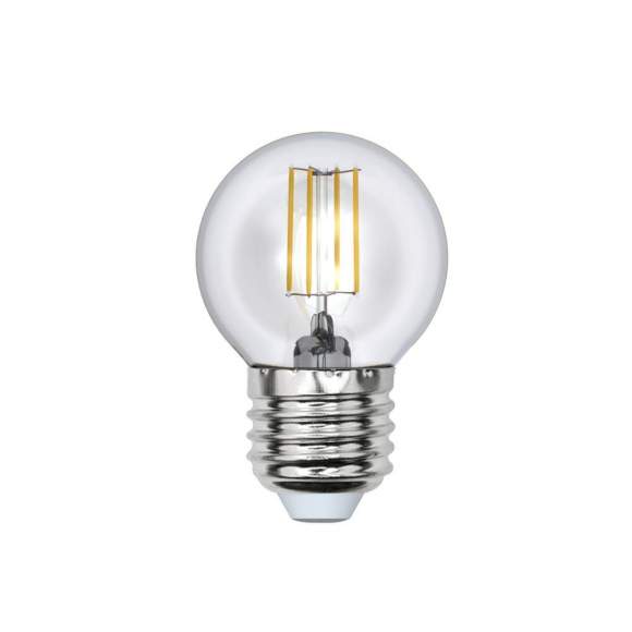 Диммируемая светодиодная лампа E27 5W 3000K (белый) Air Uniel LED-G45-5W-WW-E27-CL-DIM GLA01TR (UL-00002868)
