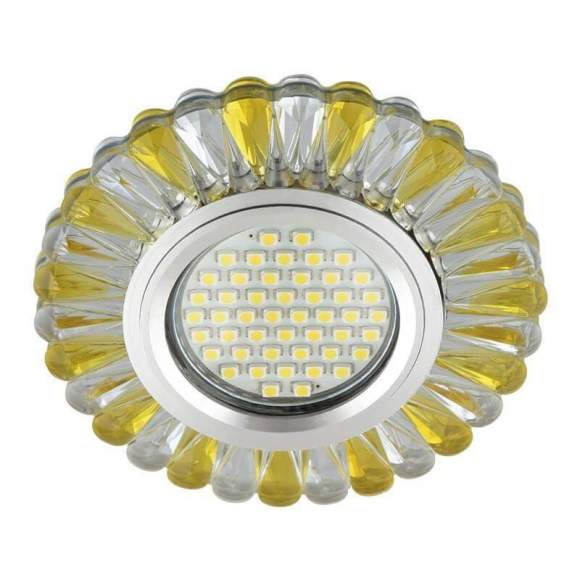Встраиваемый светильник с подсветкой Fametto Luciole DLS-L145 Gu5.3 Glassy/Gold UL-00003891