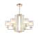Подвесная люстра Crystal Lux с лампочками NICOLAS SP-PL6 GOLD/WHITE+Lamps E14 P45