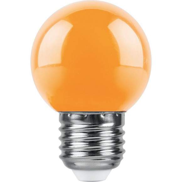 Светодиодная лампа для гирлянд белт-лайт CL25, CL50, E27 1W (оранжевый) Feron LB-37 38124