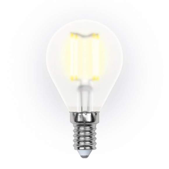 Филаментная светодиодная лампа E14 6W 3000K (теплый) Sky Uniel LED-G45-6W-WW-E14-FR PLS02WH (UL-00000303)
