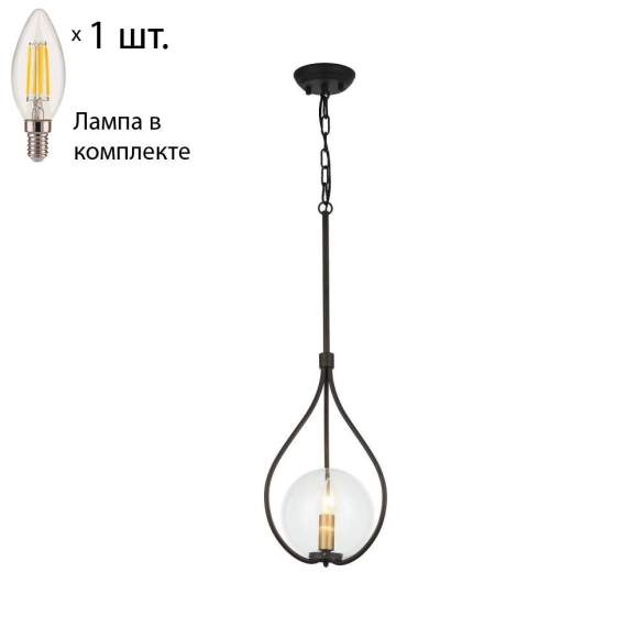 Подвесной светильник Favourite Kessel с лампочкой 1905-1P+Lamps E14 Свеча