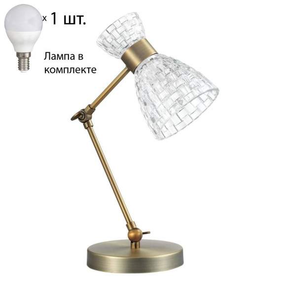 Настольная лампа с лампочкой Lumion Jackie 3704/1T+Lamps E14 P45