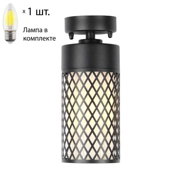 Уличный светильник с лампочкой Favourite Barrel 3019-1P+Lamps Е27 Свеча