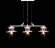 Подвесной светильник Lumina Deco Capri LDP 11327B-3 PR WT