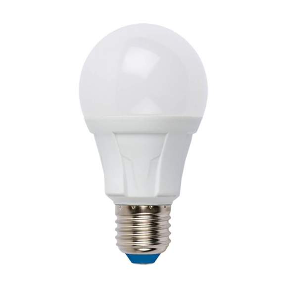 Светодиодная лампа E27 8W 3000K (теплый) Uniel LED-A60 8W-WW-E27-FR PLP01WH (UL-00001522)