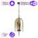 Подвесной светильник Odeon Light Bell с поддержкой Алиса 4892/3-А