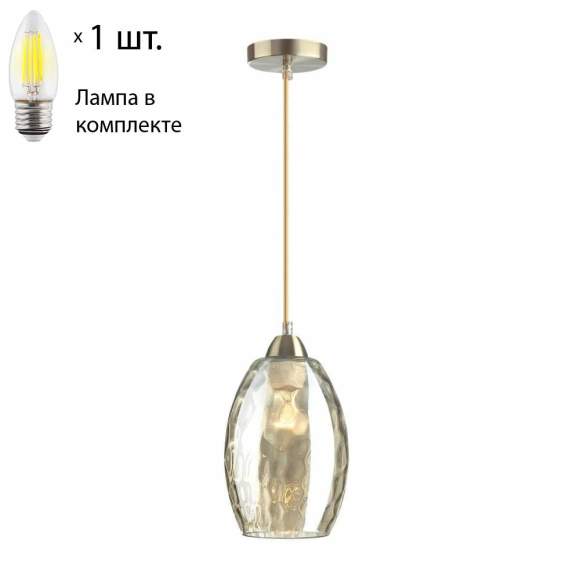 Подвесной светильник Lumion Sapphire с лампочкой 4489/1+Lamps E27 Свеча