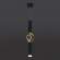 Подвесной светодиодный светильник Евросвет Lance 50191/1 LED черный/золото (a049107)