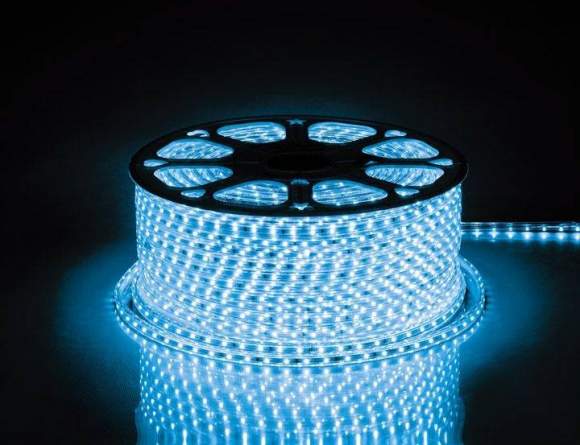 100м. Комплект светодиодной ленты синего цвета 2835, 4,4W, 220V, 60LED/m, IP65 Feron LS704 (26242)