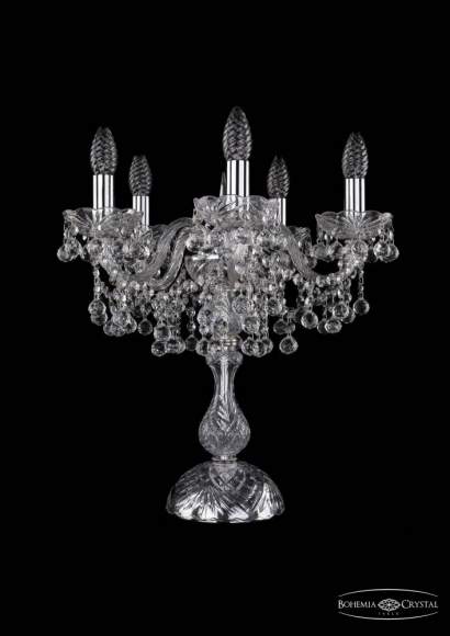 1409L/5/141-47/Ni Настольная лампа Bohemia Ivele Crystal