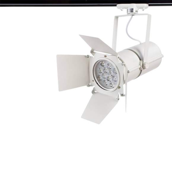 Однофазный LED светильник 12W 4000К для трека Obiettivo Arte Lamp A6312PL-1WH