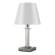 Настольная лампа Crystal Lux с лампочкой NICOLAS LG1 NICKEL/WHITE+Lamps E14 P45