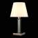 Настольная лампа Crystal Lux с лампочкой NICOLAS LG1 NICKEL/WHITE+Lamps E14 P45