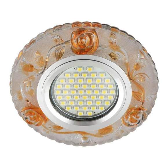 Встраиваемый светильник с подсветкой Fametto Luciole DLS-L150 Gu5.3 Glassy/Gold UL-00003907
