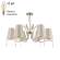 Подвесная люстра Crystal Lux с лампочками RENATA RENATA SP6 GOLD+Lamps E14 Свеча