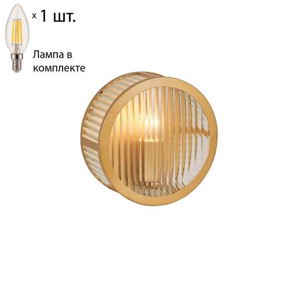 Настенный светильник Favourite Radiales с лампочкой 3099-1W+Lamps E14 Свеча