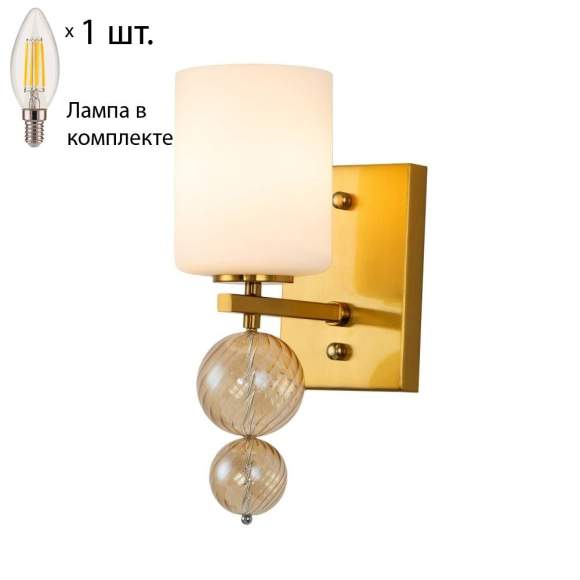 Бра с лампочкой Favourite Ether 2998-1W+Lamps E14 Свеча
