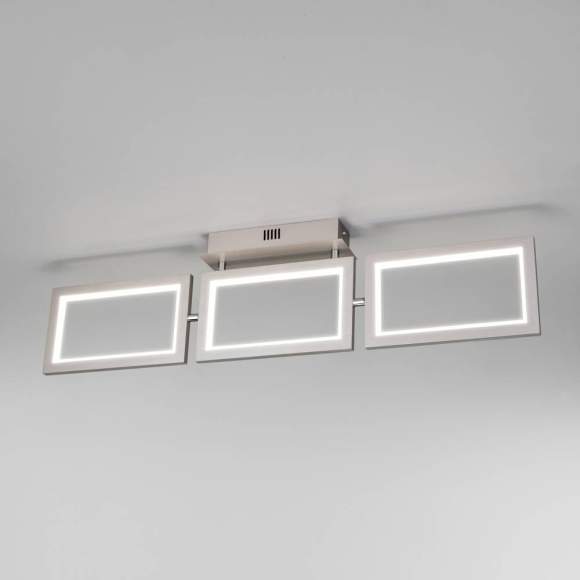 Потолочный светодиодный светильник Eurosvet Maya 90223/3 матовое серебро (a050148)