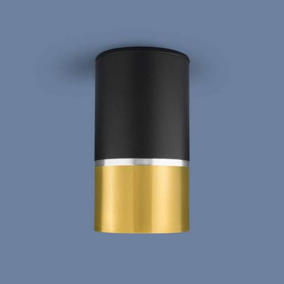 Накладной потолочный светильник Elektrostandard DLN106 GU10 черный/золото (a047729)